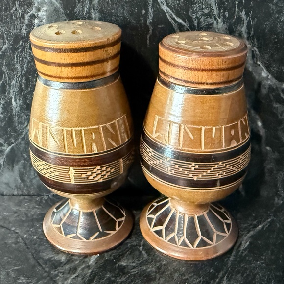 Wooden Salt and Pepper Shakers - Picture 1 of 9